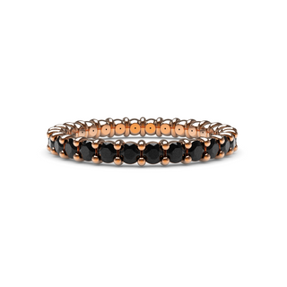 2mm Black Diamond Eternity Ring