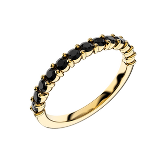 2mm Black Diamond Eternity Ring