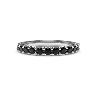 2mm Black Diamond Eternity Ring