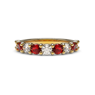 3mm Ruby and Diamond Eternity Ring