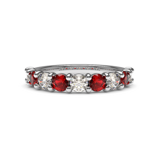 3mm Ruby and Diamond Eternity Ring