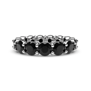 4mm Black Diamond Eternity Ring