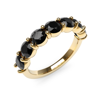 4mm Black Diamond Eternity Ring