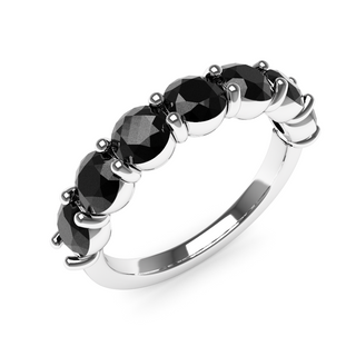 4mm Black Diamond Eternity Ring