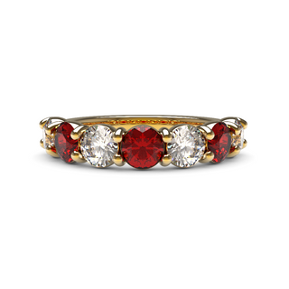 4mm Ruby and Diamond Eternity Ring