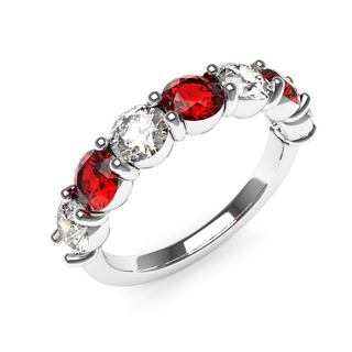 4mm Ruby and Diamond Eternity Ring