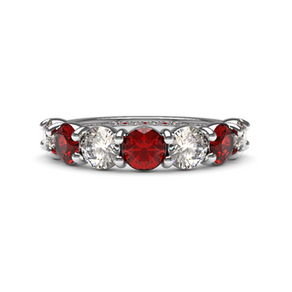 4mm Ruby and Diamond Eternity Ring