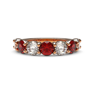 4mm Ruby and Diamond Eternity Ring