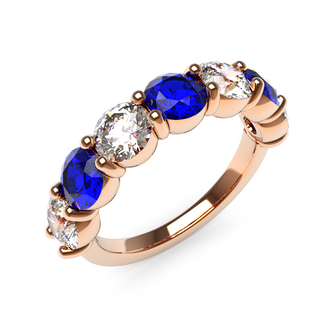4.5mm Sapphire and Diamond Eternity Ring