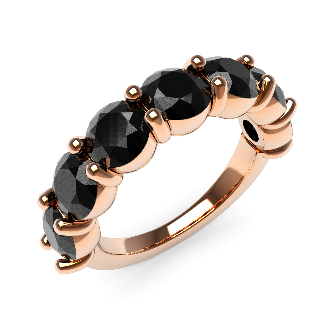 5mm Black Diamond Eternity Ring – Daniela Califa