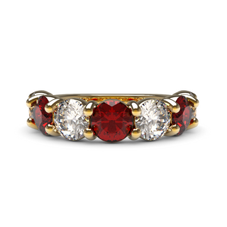 5mm Ruby and Diamond Eternity Ring