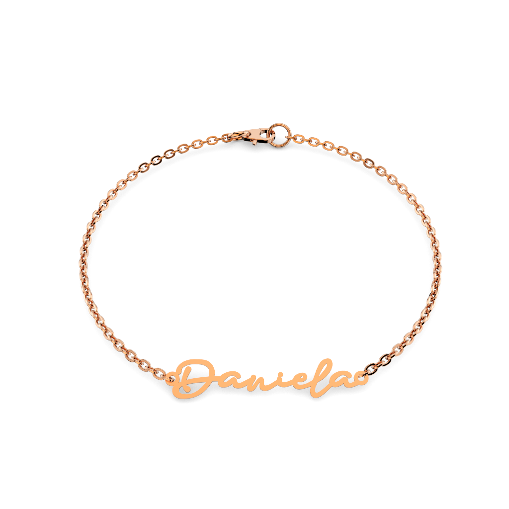 Name Bracelet Cursive – Daniela Califa