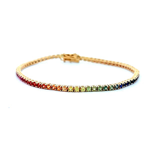 Rainbow  Tennis Bracelet
