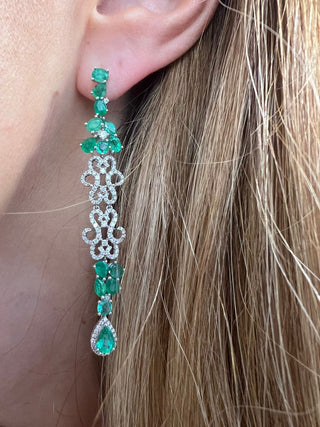Cascade Emerald Earrings