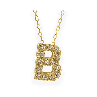 Mini Diamond Initial Necklace