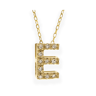 Mini Diamond Initial Necklace