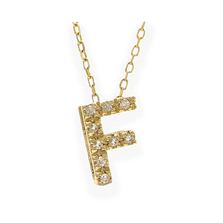 Mini Diamond Initial Necklace