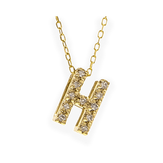 Mini Diamond Initial Necklace