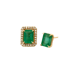 Emerald in & out Studs