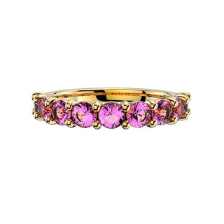Pink Sapphire Eternity Ring