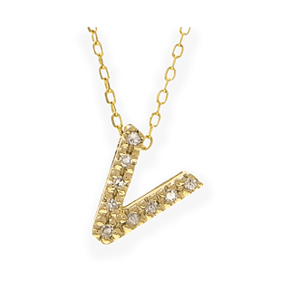 Mini Diamond Initial Necklace