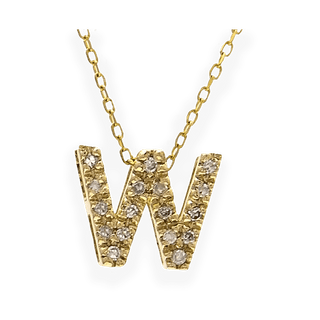 Mini Diamond Initial Necklace