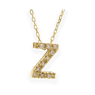 Mini Diamond Initial Necklace